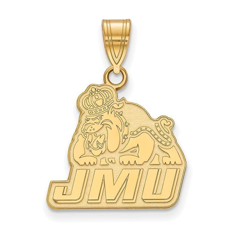 14ky LogoArt James Madison University Medium Pendant - Seattle Gold Grillz