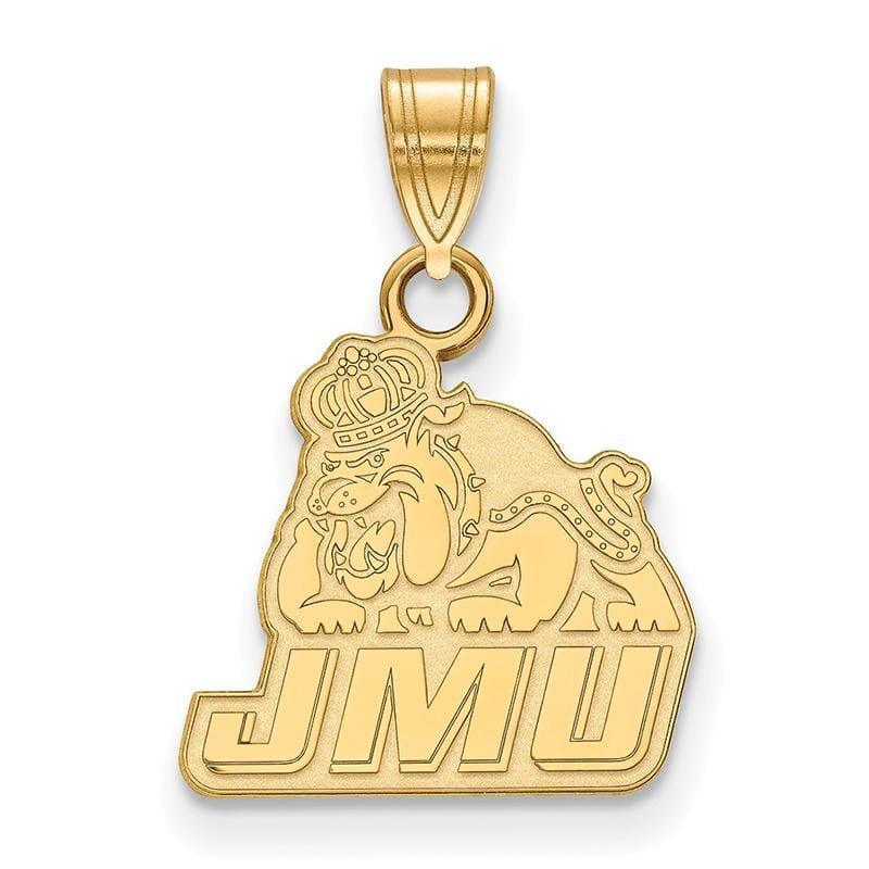 14ky LogoArt James Madison University Small Pendant - Seattle Gold Grillz