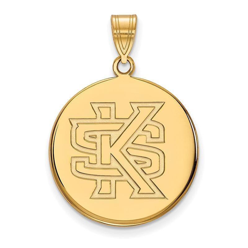 14ky LogoArt Kennesaw State Large Disc Pendant - Seattle Gold Grillz