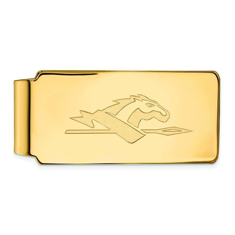 14ky LogoArt Longwood University Money Clip - Seattle Gold Grillz