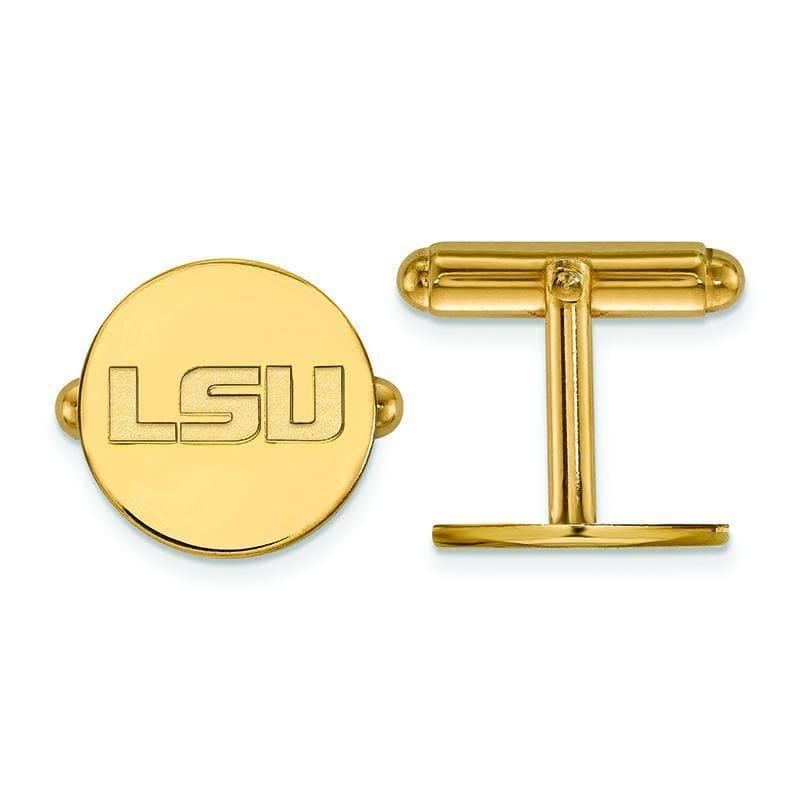 14ky LogoArt Louisiana State University Cuff Links - Seattle Gold Grillz