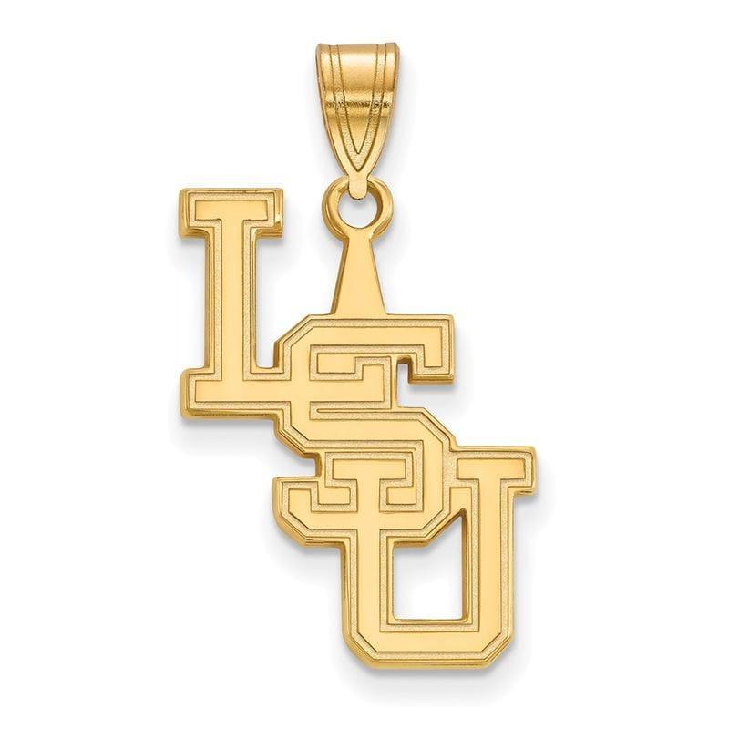 14ky LogoArt Louisiana State University Large Pendant - Seattle Gold Grillz