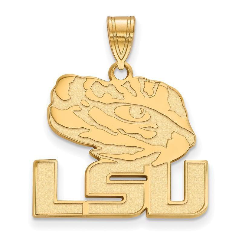 14ky LogoArt Louisiana State University Large Pendant - Seattle Gold Grillz