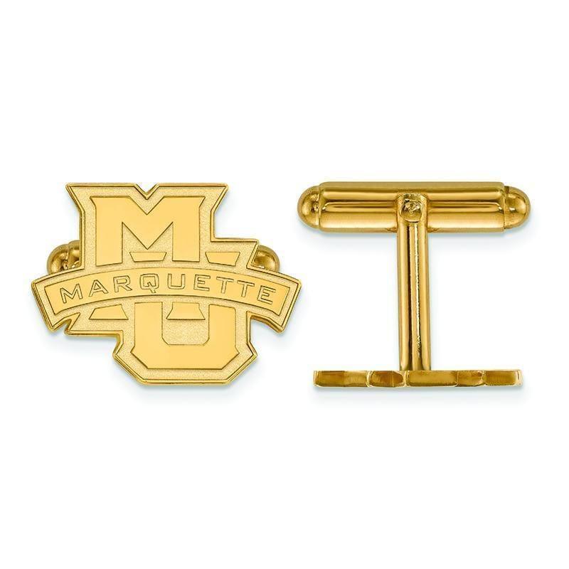 14ky LogoArt Marquette University Cuff Links - Seattle Gold Grillz