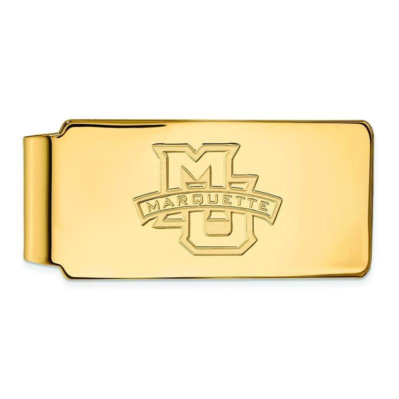 14ky LogoArt Marquette University Money Clip - Seattle Gold Grillz