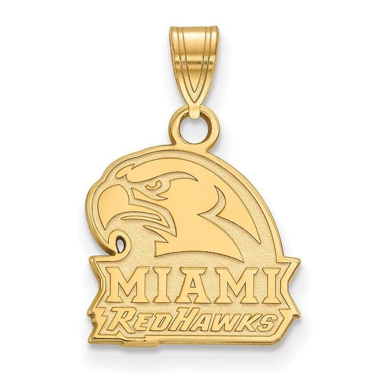 14ky LogoArt Miami University Small Pendant - Seattle Gold Grillz