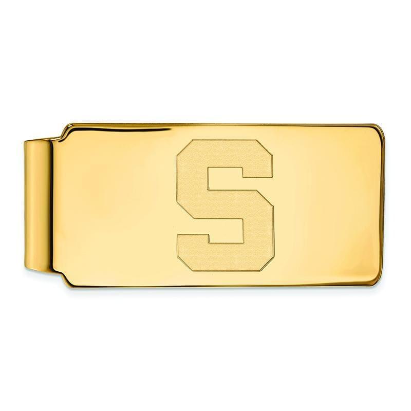 14ky LogoArt Michigan State University Money Clip - Seattle Gold Grillz