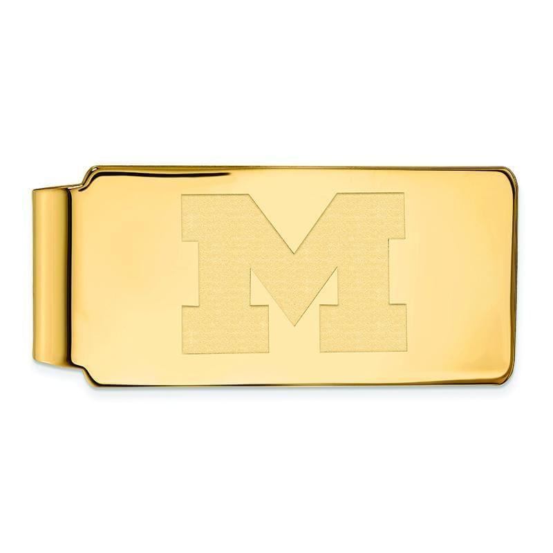14ky LogoArt Michigan (Univ Of) Money Clip - Seattle Gold Grillz