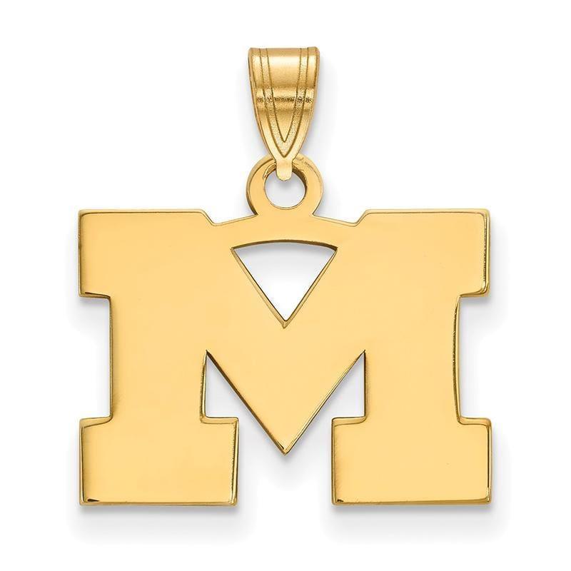 14ky LogoArt Michigan (Univ Of) Small Pendant - Seattle Gold Grillz