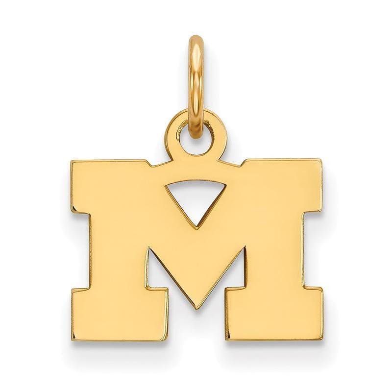 14ky LogoArt Michigan (Univ Of) XS Pendant - Seattle Gold Grillz