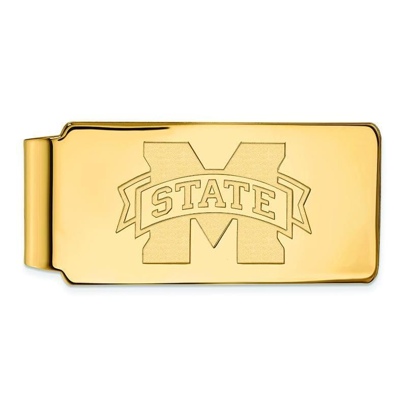 14ky LogoArt Mississippi State University Money Clip - Seattle Gold Grillz