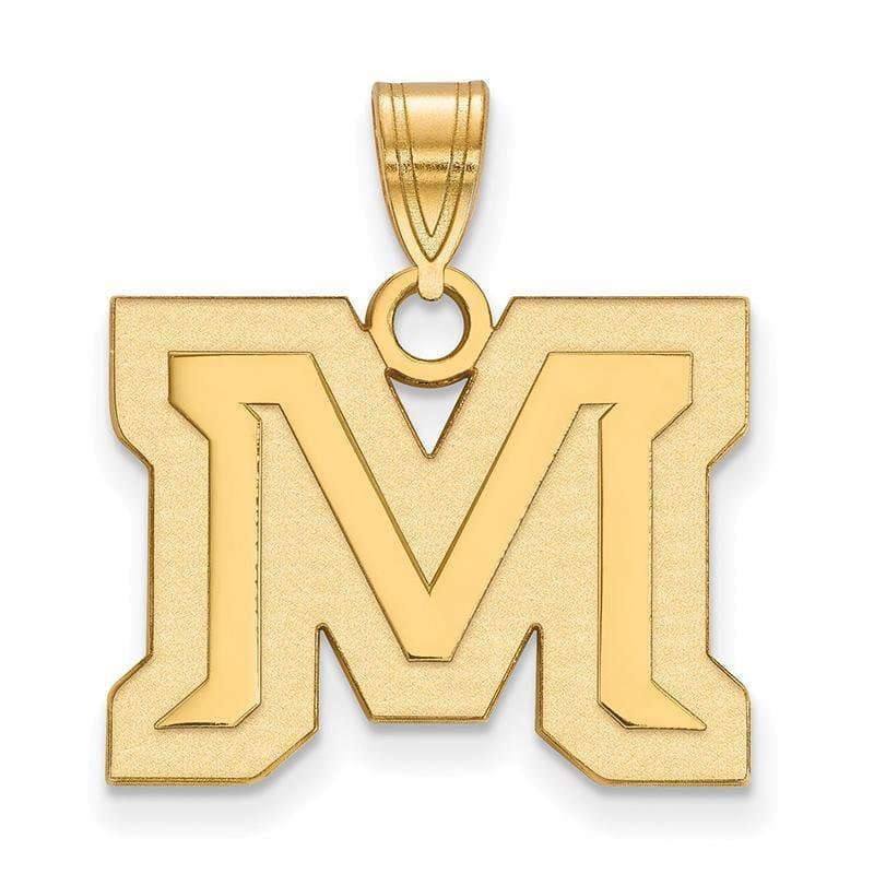 14ky LogoArt Montana State University Medium Pendant - Seattle Gold Grillz