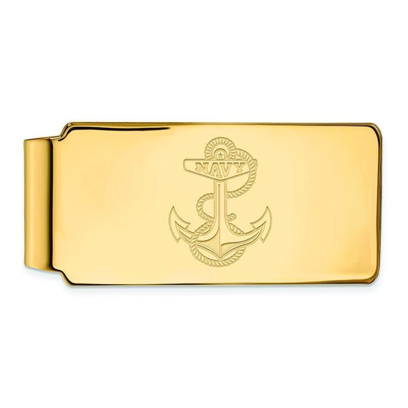 14ky LogoArt Navy Money Clip - Seattle Gold Grillz
