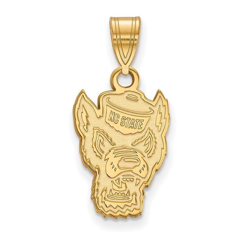 14ky LogoArt North Carolina State University Medium Pendant - Seattle Gold Grillz