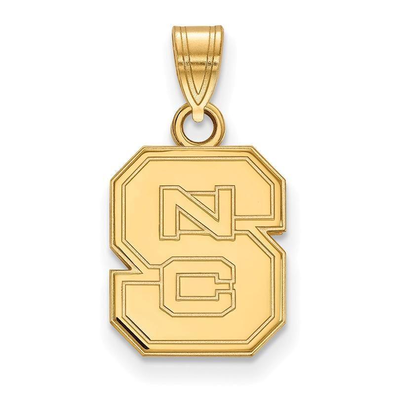 14ky LogoArt North Carolina State University Small Pendant - Seattle Gold Grillz