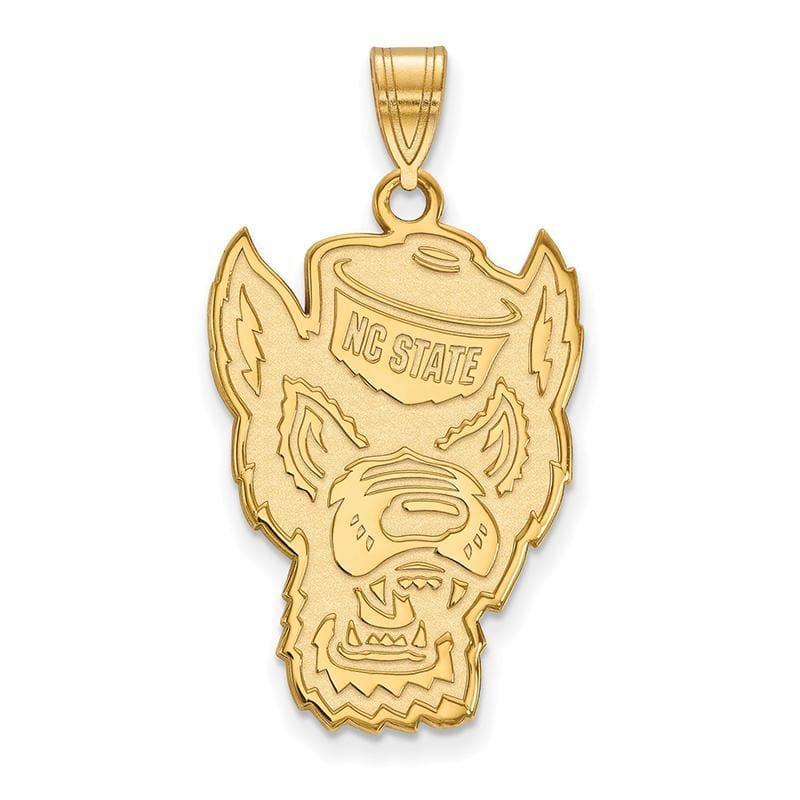 14ky LogoArt North Carolina State University XL Pendant - Seattle Gold Grillz