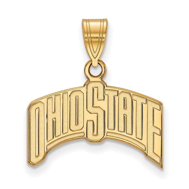 14ky LogoArt Ohio State University Large Pendant - Seattle Gold Grillz