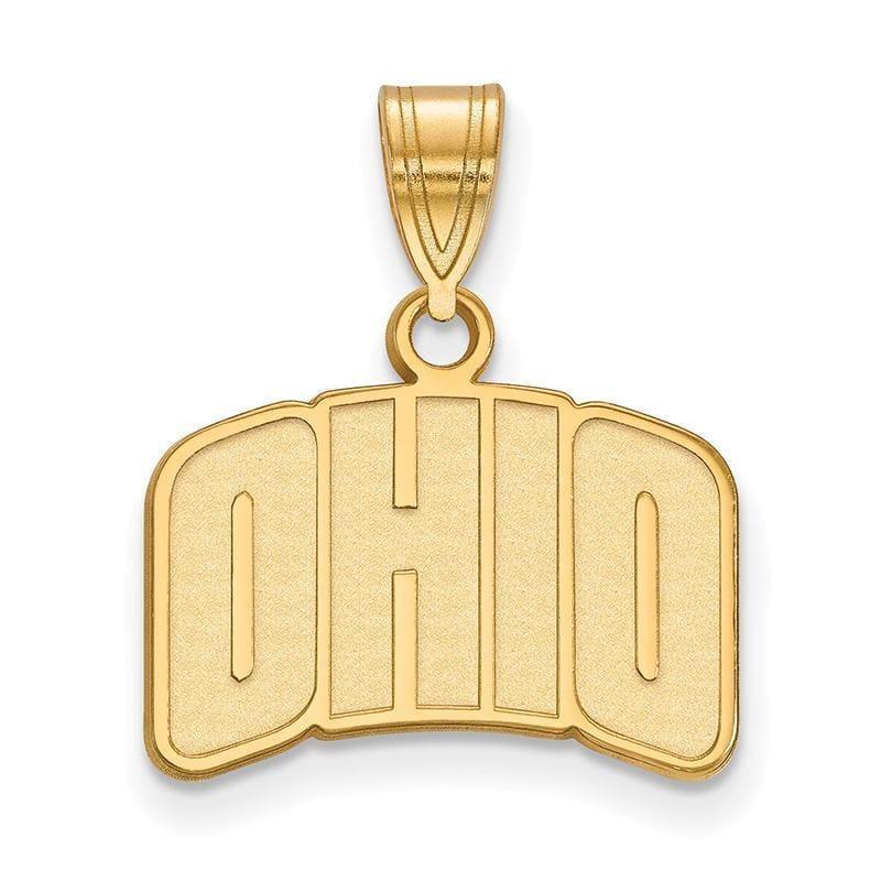 14ky LogoArt Ohio University Small Pendant - Seattle Gold Grillz