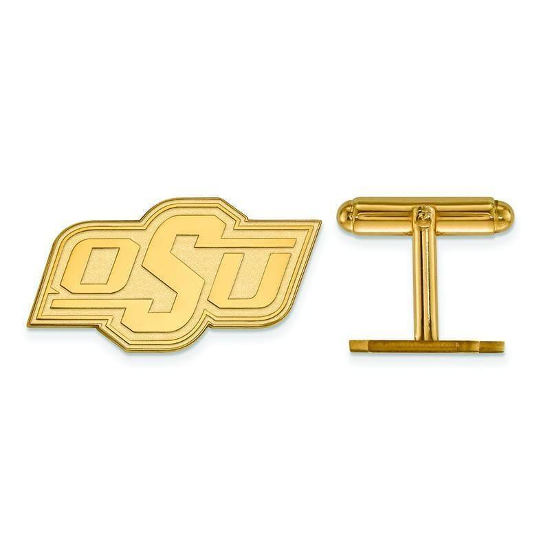 14ky LogoArt Oklahoma State University Cuff Link - Seattle Gold Grillz