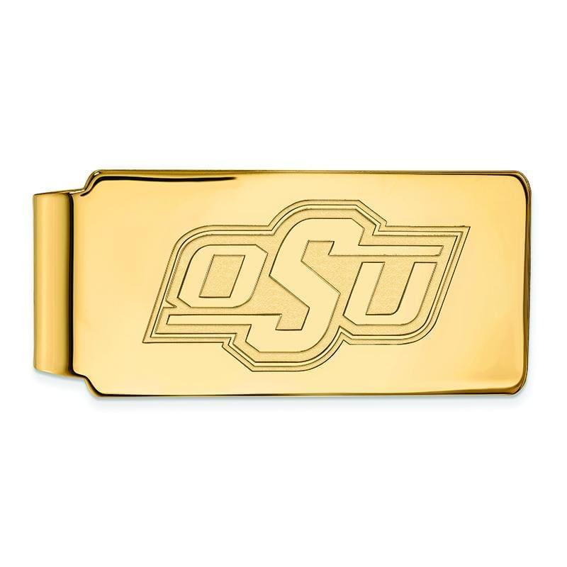 14ky LogoArt Oklahoma State University Money Clip - Seattle Gold Grillz