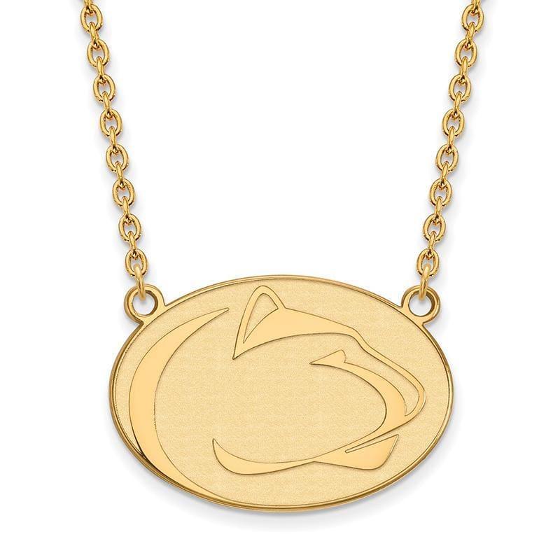 14ky LogoArt Penn State University Large Pendant w-Necklace - Seattle Gold Grillz