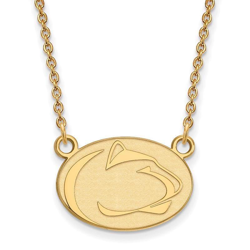14ky LogoArt Penn State University Small Pendant w-Necklace - Seattle Gold Grillz