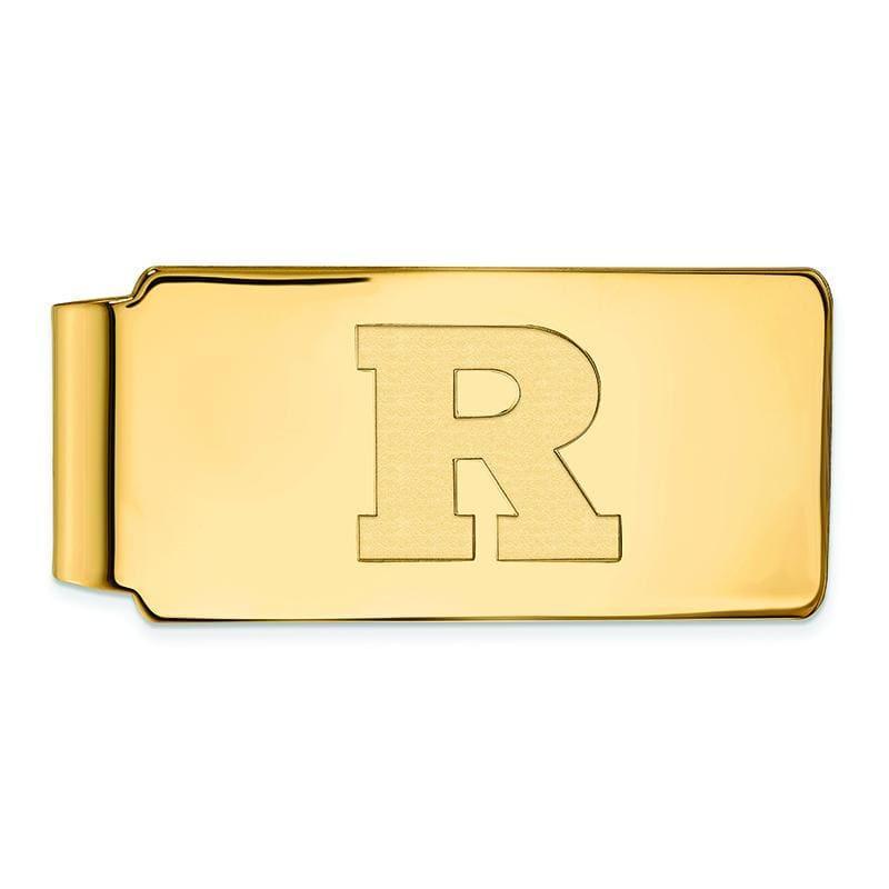 14ky LogoArt Rutgers Money Clip - Seattle Gold Grillz
