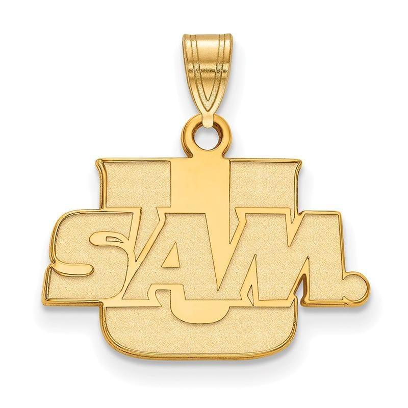 14ky LogoArt Samford University Small Pendant - Seattle Gold Grillz