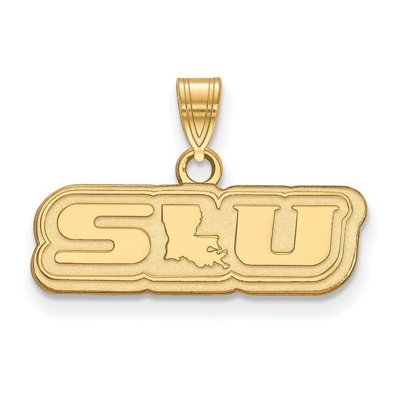 14ky LogoArt SE Louisiana University Small Pendant - Seattle Gold Grillz