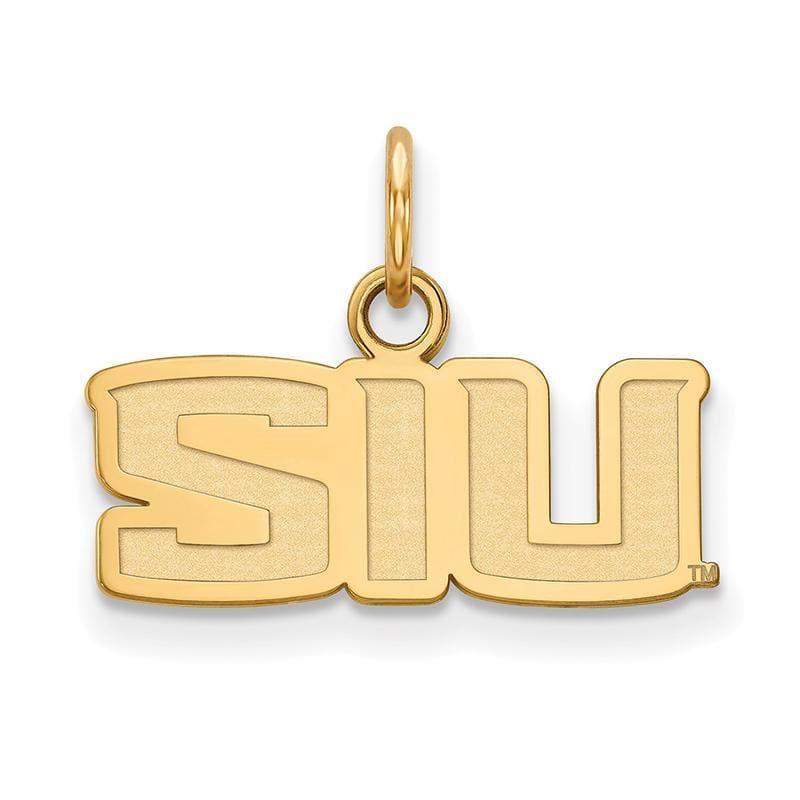 14ky LogoArt Southern Illinois University XS Pendant - Seattle Gold Grillz