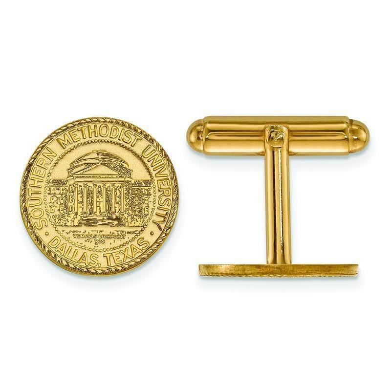 14ky LogoArt Southern Methodist University Crest Cuff Link - Seattle Gold Grillz