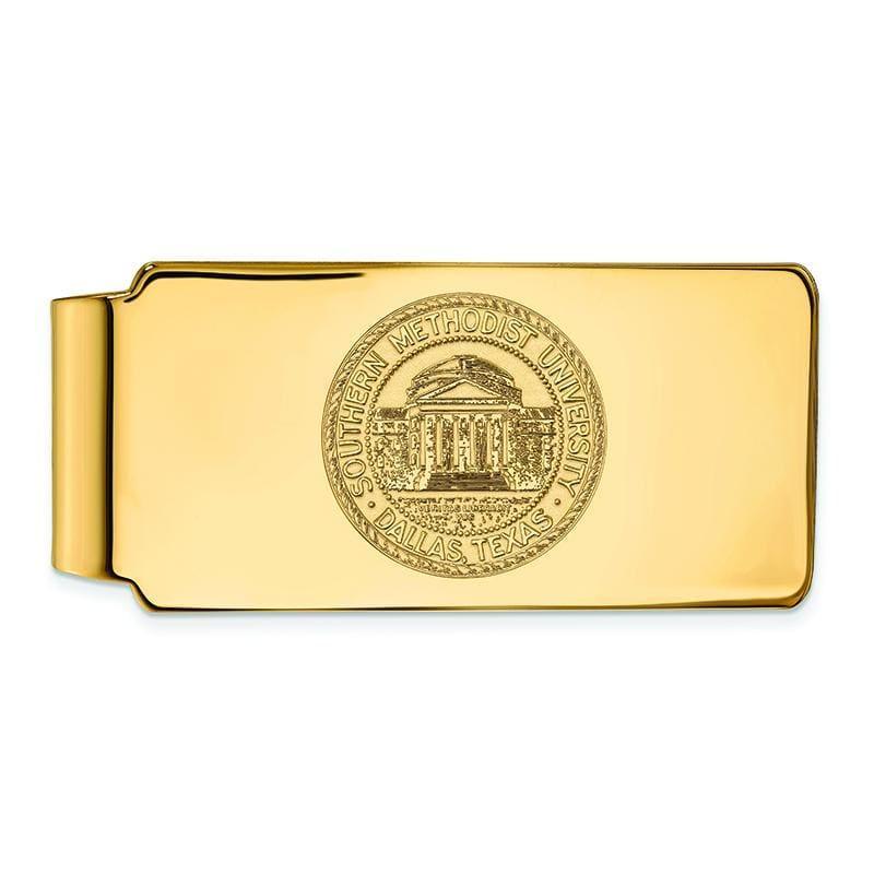 14ky LogoArt Southern Methodist University Money Clip Crest - Seattle Gold Grillz