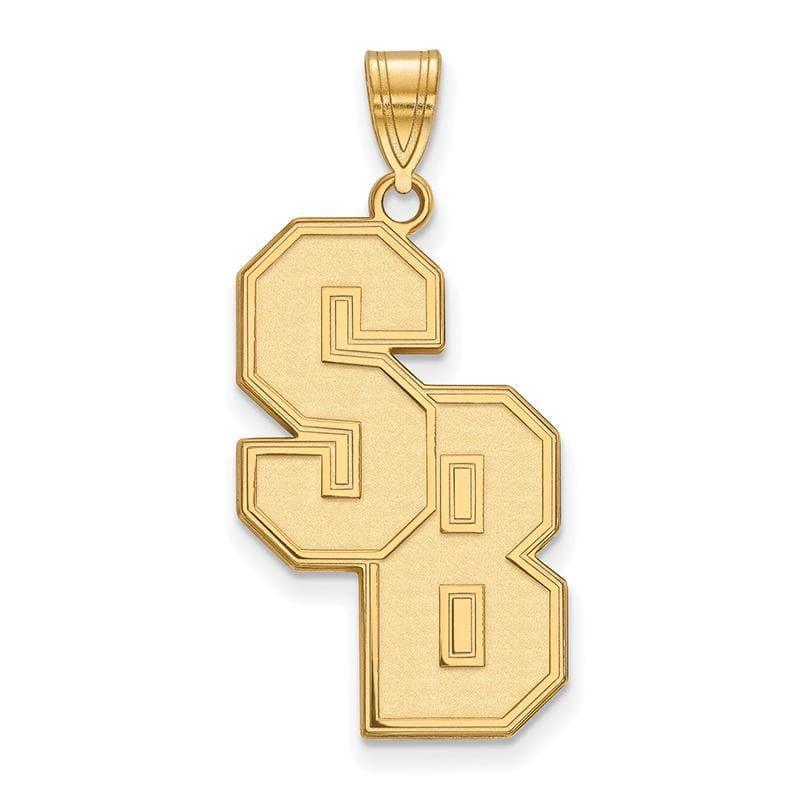 14ky LogoArt Stony Brook University XL Pendant - Seattle Gold Grillz
