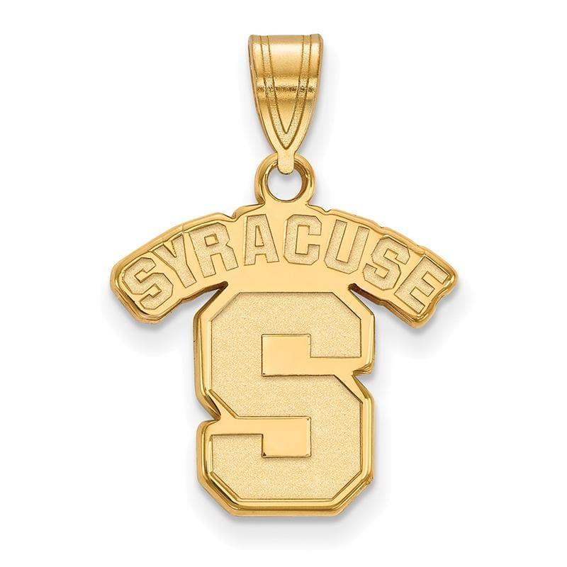 14ky LogoArt Syracuse University Medium Pendant - Seattle Gold Grillz