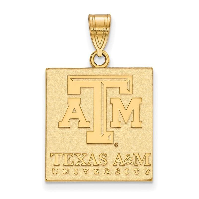 14ky LogoArt Texas A&M University Large Pendant - Seattle Gold Grillz