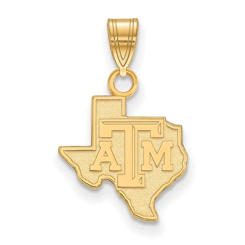 14ky LogoArt Texas A&M University Small Pendant - Seattle Gold Grillz