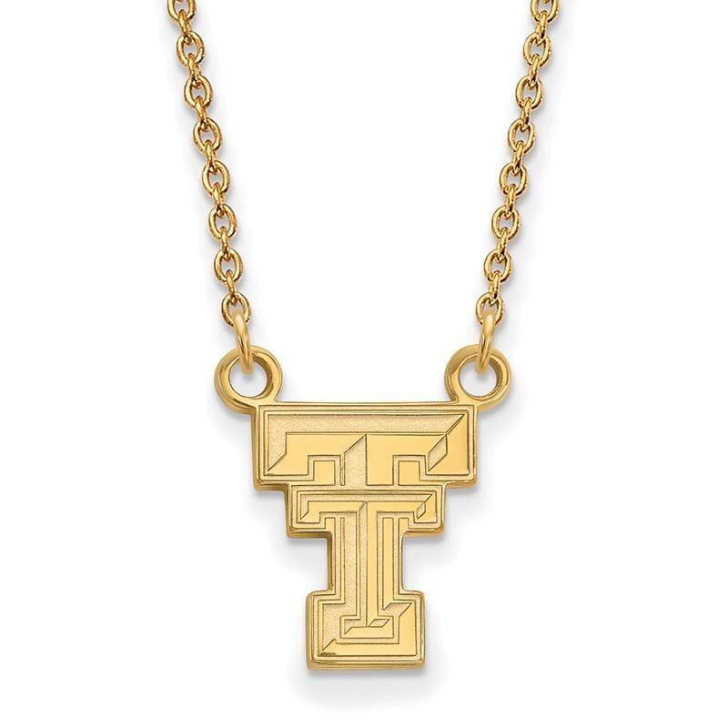 14ky LogoArt Texas Tech University Small Pendant w-Necklace - Seattle Gold Grillz