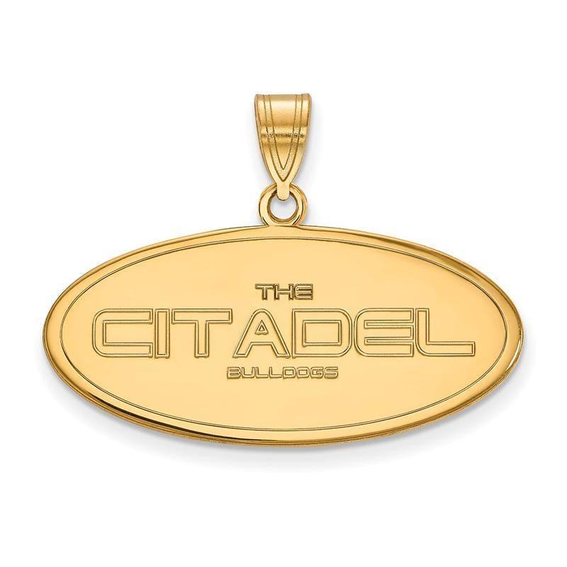 14ky LogoArt The Citadel Large Pendant - Seattle Gold Grillz