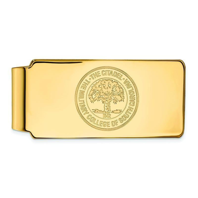 14ky LogoArt The Citadel Money Clip Crest - Seattle Gold Grillz
