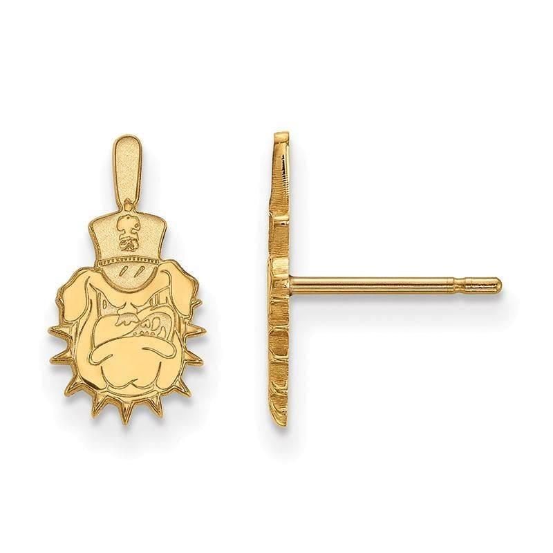 14ky LogoArt The Citadel Small Post Earrings - Seattle Gold Grillz
