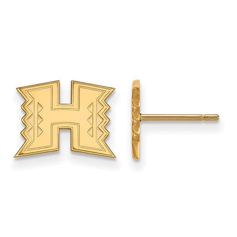 14ky LogoArt The University of Hawaii XS Post Earrings - Seattle Gold Grillz