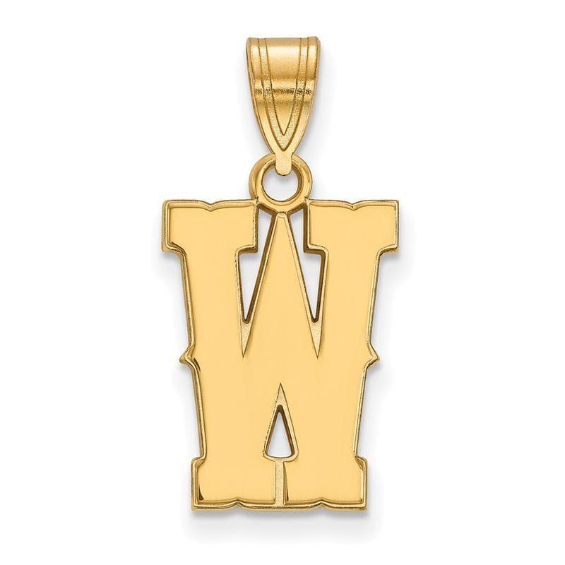 14ky LogoArt The University of Wyoming Medium Pendant - Seattle Gold Grillz