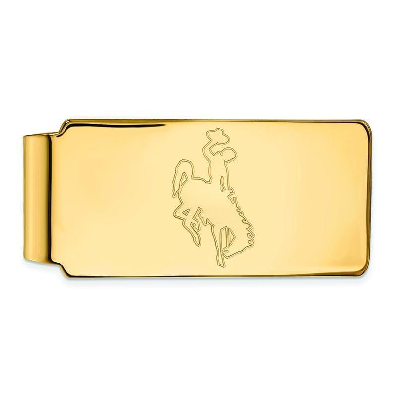 14ky LogoArt The University of Wyoming Money Clip - Seattle Gold Grillz