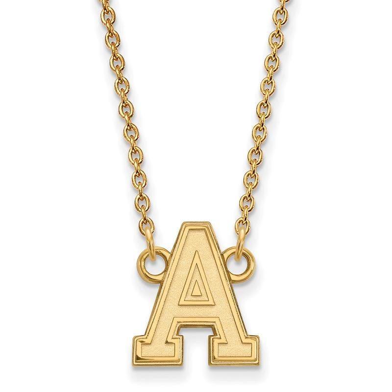 14ky LogoArt U.S. Military Academy Small Pendant w-Necklace - Seattle Gold Grillz
