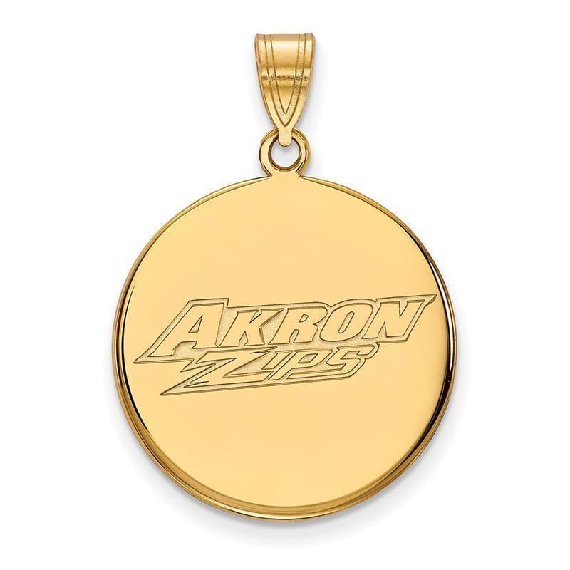 14ky LogoArt Univeristy of Akron Large Disc Pendant - Seattle Gold Grillz