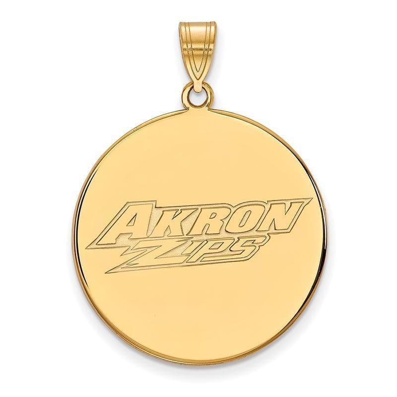 14ky LogoArt Univeristy of Akron XL Disc Pendant - Seattle Gold Grillz