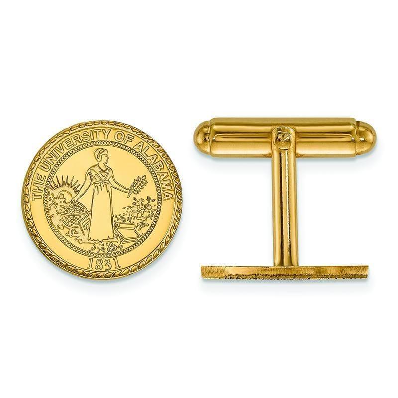 14ky LogoArt University of Alabama Crest Cuff Link - Seattle Gold Grillz