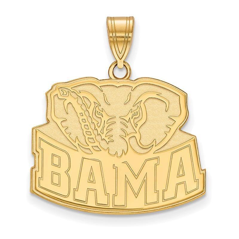 14ky LogoArt University of Alabama Large Pendant - Seattle Gold Grillz