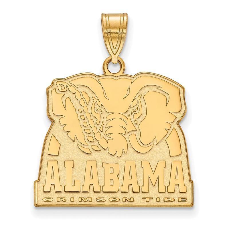 14ky LogoArt University of Alabama Large Pendant - Seattle Gold Grillz