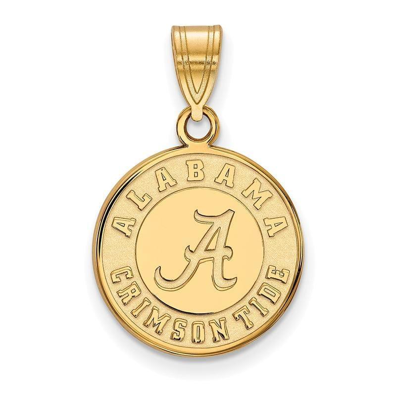 14ky LogoArt University of Alabama Medium Disc Pendant - Seattle Gold Grillz